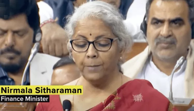 Finance Minister Nirmala Sitharaman presenting Union Budget 2023